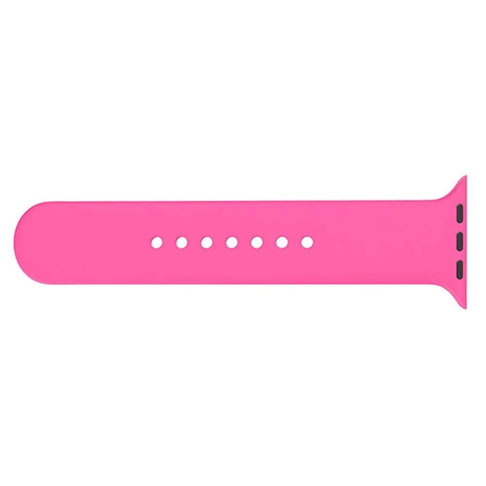For Apple Watch Series 11 10 42mm / 9 8 7 41mm / SE3 SE2 SE 6 5 4 40mm / 3 2 1 38mm Silicone Watch Band Pin Buckle Wrist Strap Replacement - Dark Grey - 6