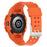 For Samsung Galaxy Watch4 44mm Smart Watch Soft TPU Replacement Strap Integrated with Watch Case - Orange - 2