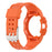 For Samsung Galaxy Watch4 44mm Smart Watch Soft TPU Replacement Strap Integrated with Watch Case - Orange - 3