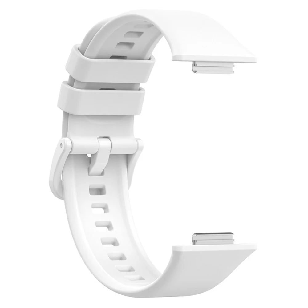 For Huawei Watch Fit 2 Strap Waterproof Silicone Watch Band - White - 4