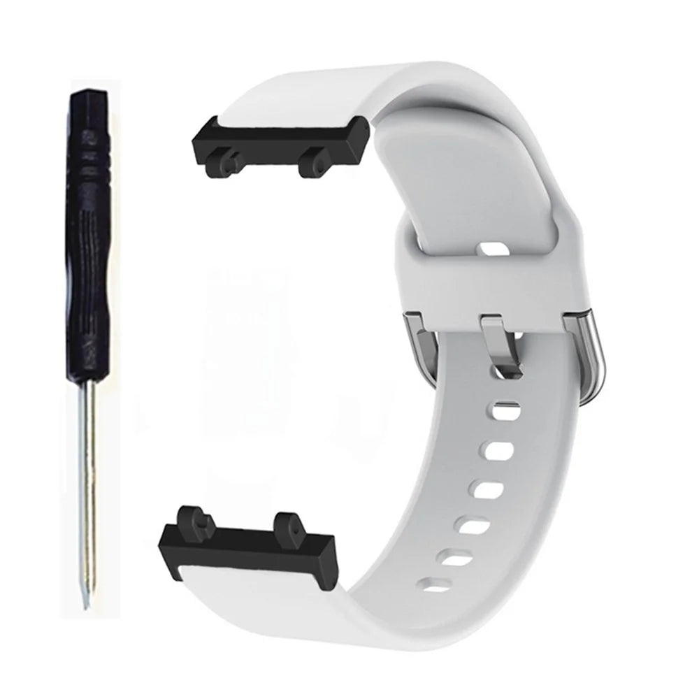 Flexible Silicone Watchband for Huami Amazfit T-Rex 2 Smart Watch Replacement Strap - White - 2