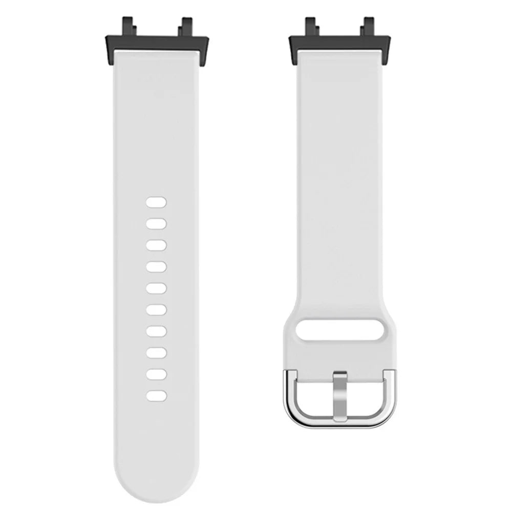 Flexible Silicone Watchband for Huami Amazfit T-Rex 2 Smart Watch Replacement Strap - White - 3