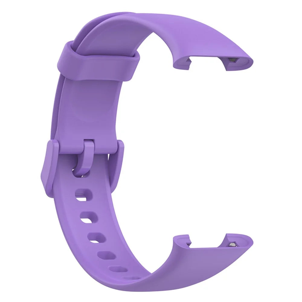 For Xiaomi Mi Band 7 Pro Solid Color TPU Watch Band Pin Buckle Adjustable Wrist Strap - Purple - 4