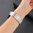 For Samsung Galaxy Watch 5 Pro / Amazfit Bip3 Pro, Universal Watch Band 20mm Magnetic Stainless Steel Quick Release Watch Strap - Silver - 4