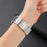 For Samsung Galaxy Watch 5 Pro / Amazfit Bip3 Pro, Universal Watch Band 20mm Magnetic Stainless Steel Quick Release Watch Strap - Silver - 5