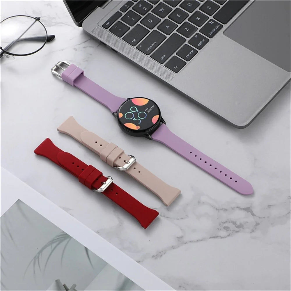 For Huawei Watch GT 3 Pro 46mm / Apex 46mm / Apex Pro Universal 22mm Replacement Strap Adjustable Silicone Wrist Band - Baby Blue - 5
