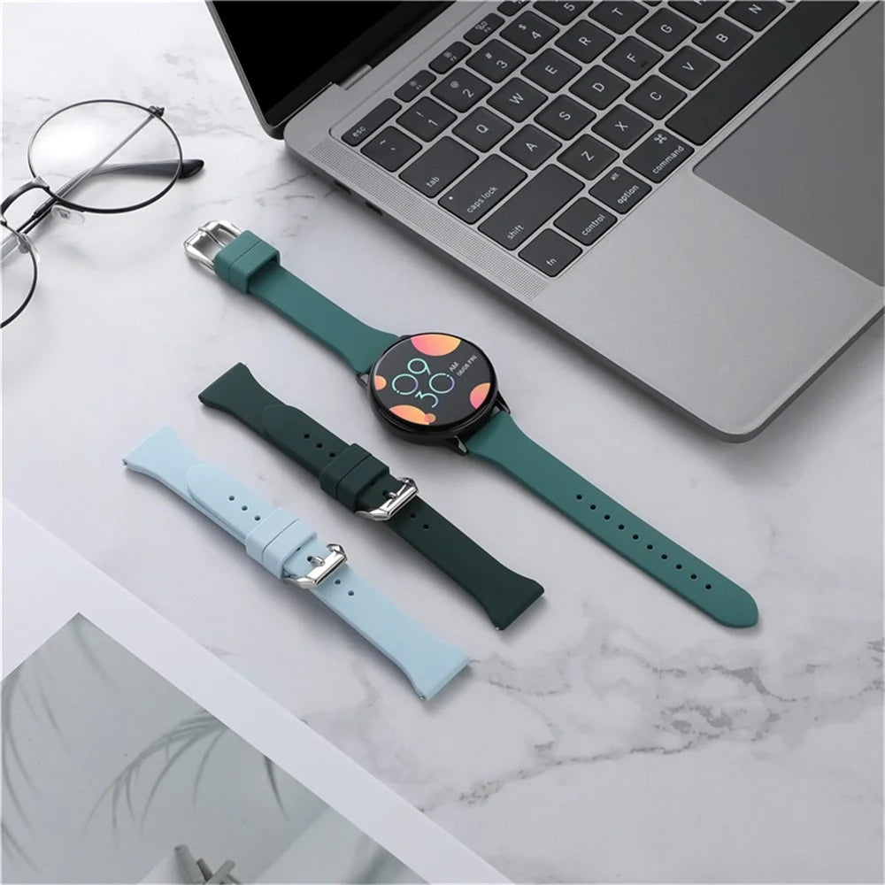 For Huawei Watch GT 3 Pro 46mm / Apex 46mm / Apex Pro Universal 22mm Replacement Strap Adjustable Silicone Wrist Band - Baby Blue - 6