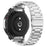 For Huami Amazfit T-Rex 2 Bands Stainless Steel Three Beads Watch Strap Replacement with Tool - Silver - 1