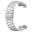 For Huami Amazfit T-Rex 2 Bands Stainless Steel Three Beads Watch Strap Replacement with Tool - Silver - 3