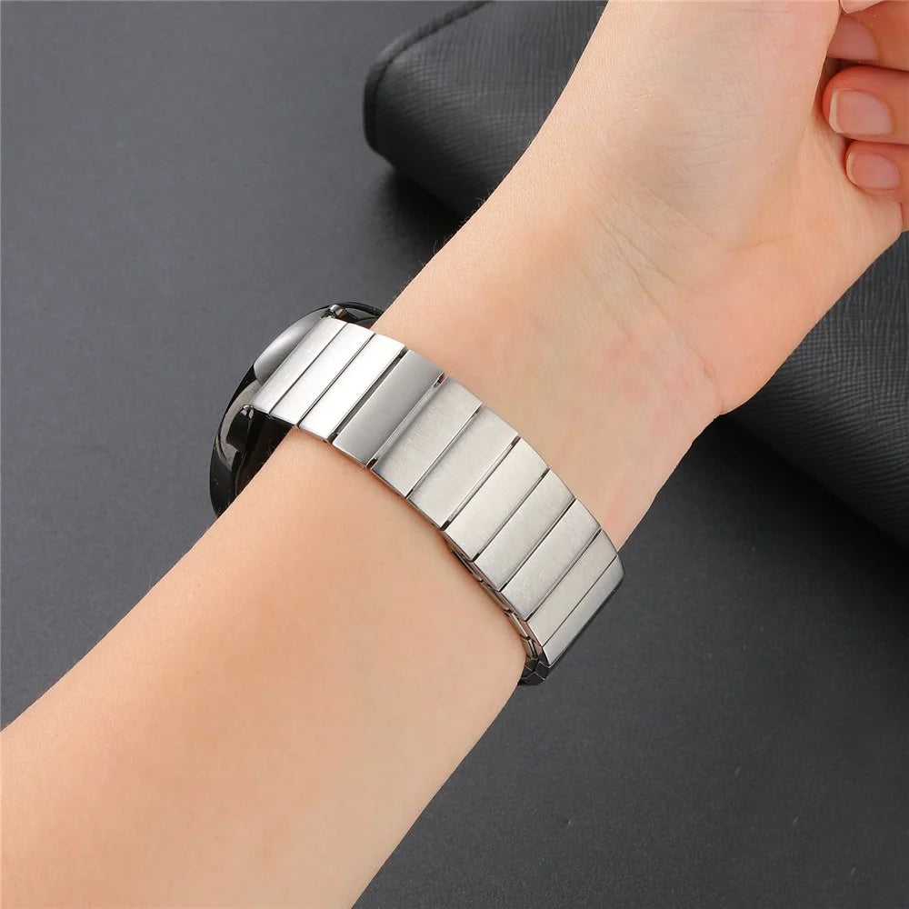 For Huawei Watch GT 3 Pro 46mm / Apex 46mm / Apex Pro, Replacement Watch Band Universal 22mm Magnetic Stainless Steel Watch Strap - Silver - 4