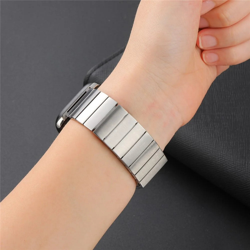 For Huawei Watch GT 3 Pro 46mm / Apex 46mm / Apex Pro, Replacement Watch Band Universal 22mm Magnetic Stainless Steel Watch Strap - Silver - 5