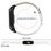 For Samsung Galaxy Fit SM-R370 Soft Top Layer Cowhide Watch Strap Double Rivet Design Wrist Band, Black Connector - White - 5