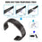 For Garmin Descent G1 / Fenix 7 / 6 Pro / 5 Plus Titanium Steel 3 Beads Smart Watch Band 22mm Universal Quick Release Replacement Strap - Black - 5