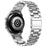 For Garmin Forerunner 255S / Venu 2S Titanium Steel 3 Beads Smart Watch Band 18mm Universal Replacement Strap - Silver - 1