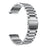 For Garmin Forerunner 255S / Venu 2S Titanium Steel 3 Beads Smart Watch Band 18mm Universal Replacement Strap - Silver - 2