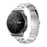 For Garmin Forerunner 255S / Venu 2S Titanium Steel 3 Beads Smart Watch Band 18mm Universal Replacement Strap - Silver - 3