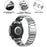 For Garmin Forerunner 255S / Venu 2S Titanium Steel 3 Beads Smart Watch Band 18mm Universal Replacement Strap - Silver - 6