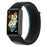 For Huawei Band 7 Nylon Watch Strap Adjustable Loop Fastener Replacement Sport Wrist Band - Charcoal - 2