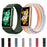For Huawei Band 7 Nylon Watch Strap Adjustable Loop Fastener Replacement Sport Wrist Band - Charcoal - 5