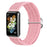 For Huawei Band 7 Braided Watch Band Replacement Wrist Strap with Adjustable Buckle - Pink - 2