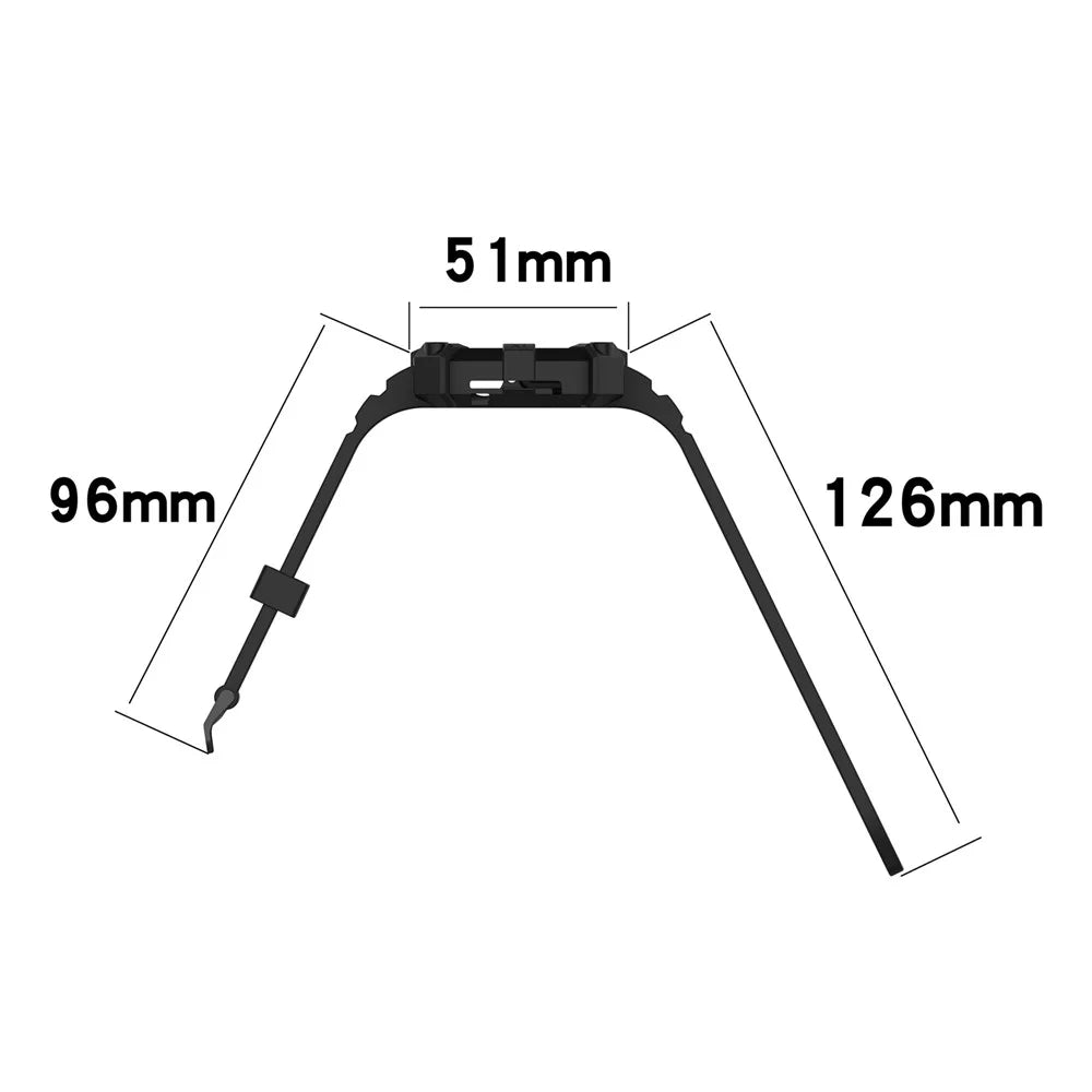 For Apple Watch Series 7 45mm / Series 6 / 5 / 4 / SE 44mm / SE (2022) 44mm / Series 1 / 2 / 3 42mm Silicone Watch Band Anti-Drop Watch Strap Replacement Parts - Black - 6