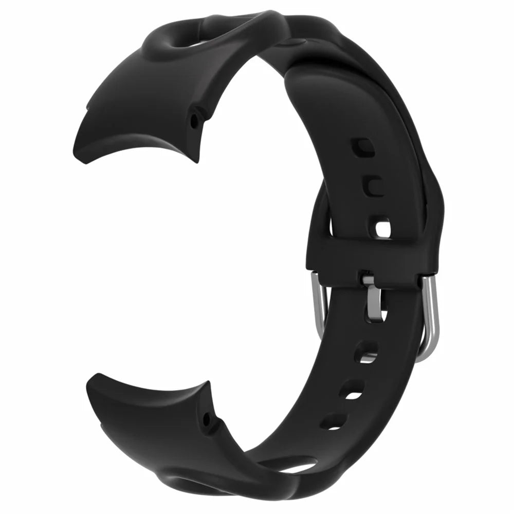 For Samsung Galaxy Watch 5 40mm / 44mm  /  5 Pro 45mm Quick Release Watch Strap Set Silicone Hollow Watch Band 20mm Replacement Watchband - Black - 4
