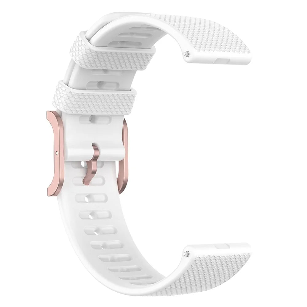 For Samsung Galaxy Watch6 40mm 44mm / Watch6 Classic 43mm 47mm / Watch 5 40mm 44mm / 5 Pro 45mm / Watch4 40mm 44mm Anti-slip Dot Texture Design Silicone Watch Band Wrist Strap - White - 4
