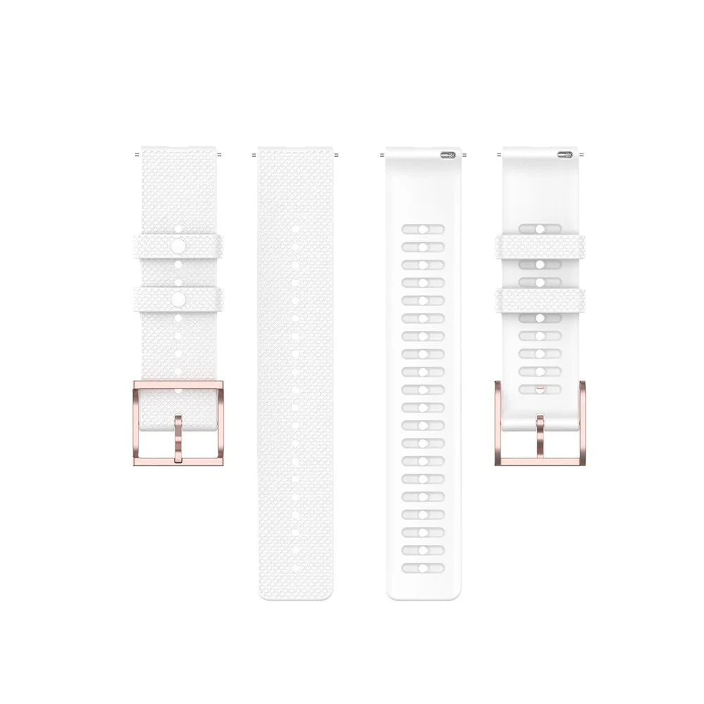 For Samsung Galaxy Watch6 40mm 44mm / Watch6 Classic 43mm 47mm / Watch 5 40mm 44mm / 5 Pro 45mm / Watch4 40mm 44mm Anti-slip Dot Texture Design Silicone Watch Band Wrist Strap - White - 5
