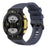 For Huami Amazfit T-Rex 2 Solid Color Soft Silicone Sports Smart Watch Band Replacement Wrist Strap - Dark Blue - 2