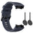 For Huami Amazfit T-Rex 2 Solid Color Soft Silicone Sports Smart Watch Band Replacement Wrist Strap - Dark Blue - 5