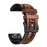 For Garmin Fenix 7X Quick Release Leather Coated Silicone Watch Band Replacement Wrist Strap 26mm - Brown - 5