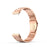 For Huawei Band 7 Three Beads Stainless Steel Anti-scratch Smart Watch Band Replacement Wrist Strap - Rose Gold - 3