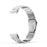 For Huawei Band 7 Three Beads Watch Band Replacement Stainless Steel Anti-scratch Wrist Strap - Silver - 4