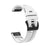 For Garmin Fenix 7X Silicone Watch Band 26mm Quick Release Metal Buckle Strap Replacement - White - 1