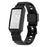 For Fitbit Charge 6 / 5 Silicone Watch Band Adjustable Wrist Strap with Anti-scratch Watch Case - Black - 1