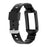 For Fitbit Charge 6 / 5 Silicone Watch Band Adjustable Wrist Strap with Anti-scratch Watch Case - Black - 4
