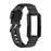 For Fitbit Charge 6 / 5 Silicone Watch Band Adjustable Wrist Strap with Anti-scratch Watch Case - Black - 5