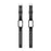For Fitbit Charge 6 / 5 Silicone Watch Band Adjustable Wrist Strap with Anti-scratch Watch Case - Black - 6