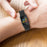 For Fitbit Charge 6 / 5 Silicone Watch Band Adjustable Wrist Strap with Anti-scratch Watch Case - Black - 7