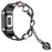 For Fitbit Charge 3 / 4 Beads Decor Metal Watch Strap Noctilucent Luminous Wrist Band Bracelet Replacement - Black - 1