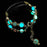 For Fitbit Charge 3 / 4 Beads Decor Metal Watch Strap Noctilucent Luminous Wrist Band Bracelet Replacement - Black - 4