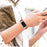 For Fitbit Charge 6 / 5 Smart Watch Band Genuine Leather Adjustable Wrist Strap Replacement - Red - 3