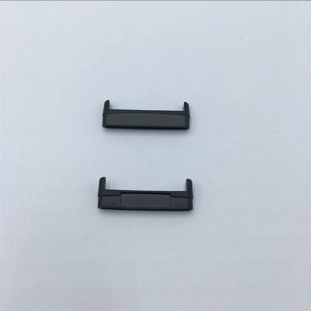 1Pair For Fitbit Versa 4 / Sense 2 Metal Watch Strap Adapter Watch Band Connector Kit - Black - 4