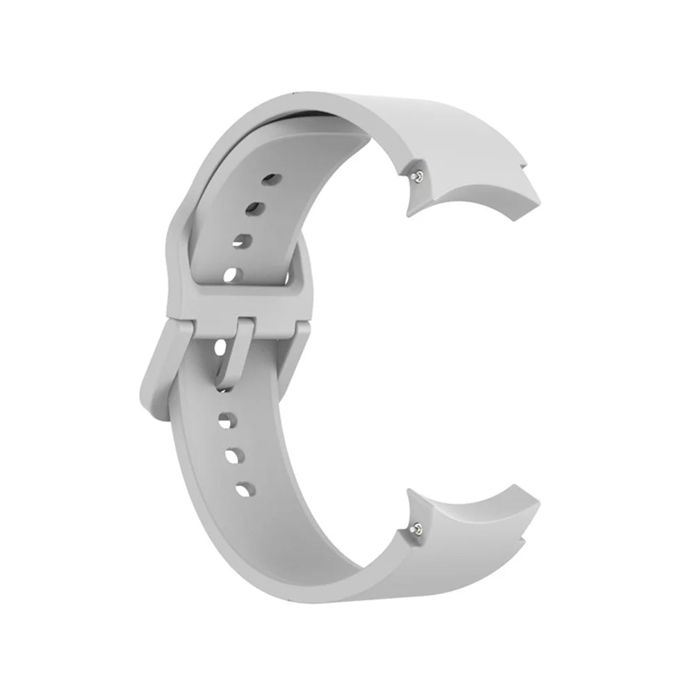 For Samsung Galaxy Watch6 40mm 44mm / Watch6 Classic 43mm 47mm / Watch 5 40mm 44mm / 5 Pro 45mm / Watch4 40mm 44mm Watch Band Silicone Watch Strap Replacement Watchband - White - 5
