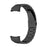 For Oppo Watch Free Replacement Stainless Steel Watch Strap Three-Beads Wrist Band with Folding Buckle - Black - 7