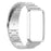 For Xiaomi Mi Band 7 Pro 3 Beads Stainless Steel Strap Replacement Wrist Band with Watch Case - Silver - 4