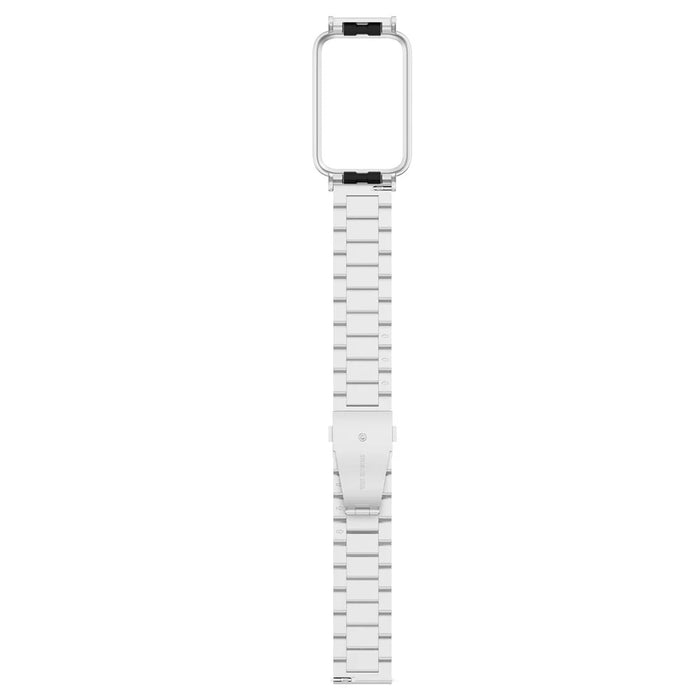 For Xiaomi Mi Band 7 Pro 3 Beads Stainless Steel Strap Replacement Wrist Band with Watch Case - Silver - 5