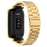 For Xiaomi Mi Band 7 Pro Stainless Steel Three Beads Wrist Strap Replacement Band with Watch Case - Gold - 2