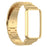 For Xiaomi Mi Band 7 Pro Stainless Steel Three Beads Wrist Strap Replacement Band with Watch Case - Gold - 4