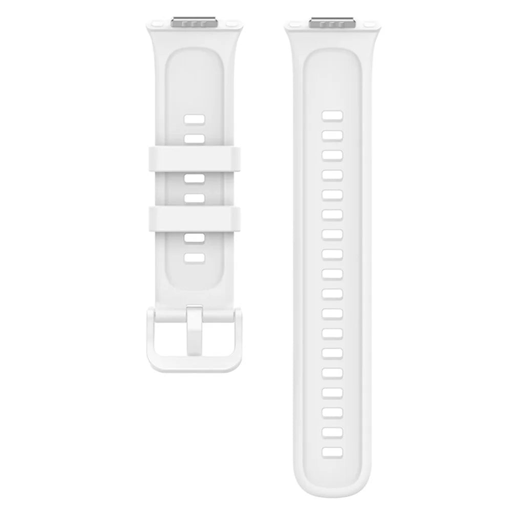 For Huawei Watch Fit 2 / Fit 2 Active / Classic / Elegant Silicone Watch Strap Soft Sport Replacement Watch Band - White - 5